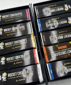 Rocket Cannabis Infused Chocolate 350MG THC - Pack of 10 Bars